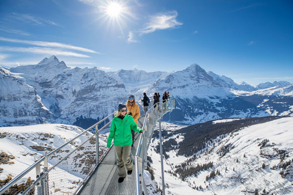 Skiën bij Jungfrau
