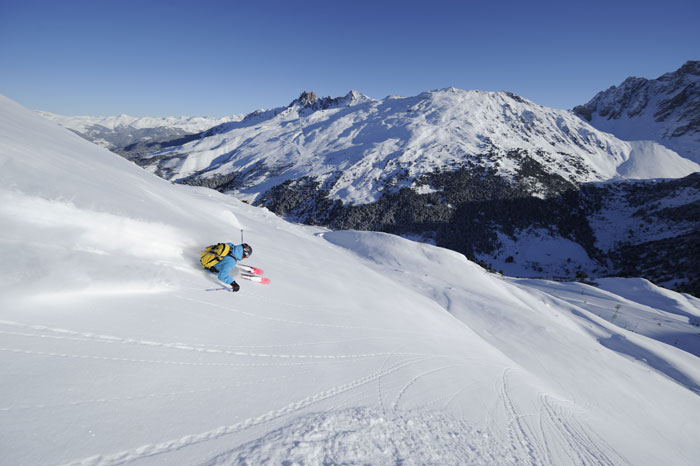 Wintersport in skigebied Les Trois Vallèes